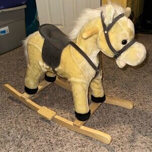Happy Trails Plush Rocking Horse (1 handle missing)